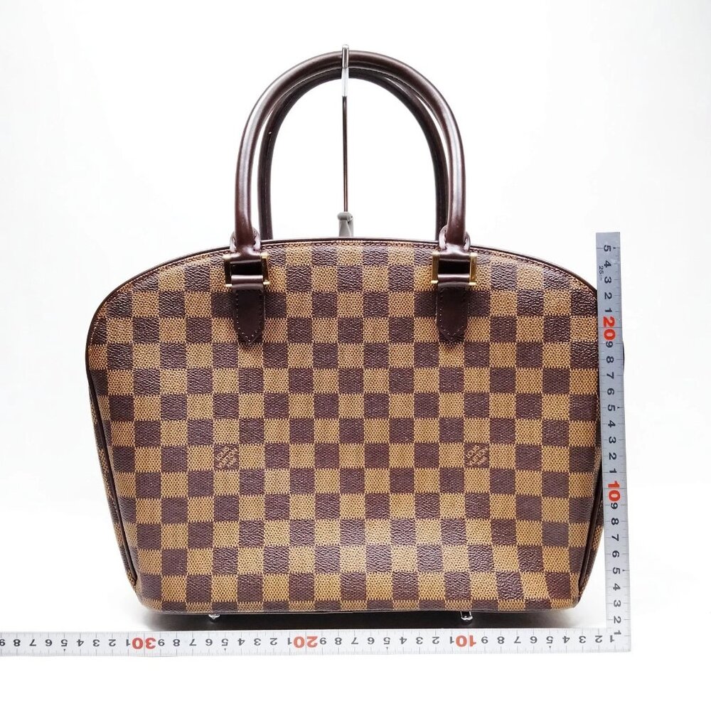 Authentic Louis Vuitton Sarria Damier Ebene Handbag Brown LV Tote Luxury Bag - Picture 3 of 16